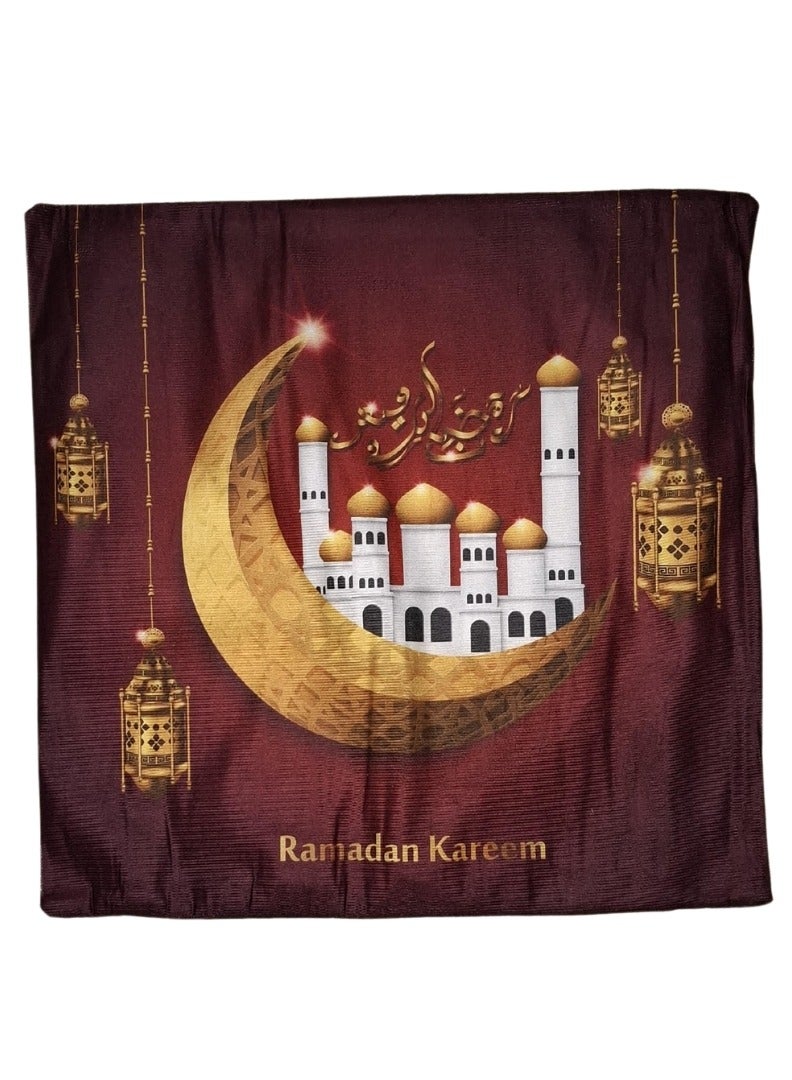 كيس مخدة باشكال رمضان متعدد الالوان و الاشكال - طقم 4 قطع من نفس الشكل - مقاس 40 × 40 سم  - Image 2
