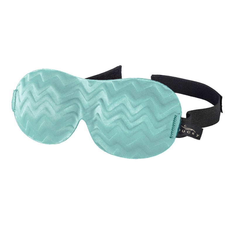 Ultralight Travel Sleep Chevron Eye Mask Blue Ice One Size
