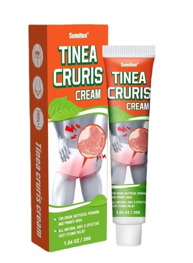 Sumifun Tinea Cruris Cream,For Groin Private Area. All Natural Safe Effective Fast Itching Relief ,Fungal Infections, Anti-itch, Relief for Sensitive, Irritated Skin 30g - Image 1