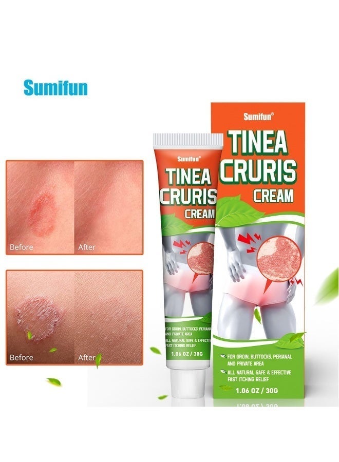 Sumifun Tinea Cruris Cream,For Groin Private Area. All Natural Safe Effective Fast Itching Relief ,Fungal Infections, Anti-itch, Relief for Sensitive, Irritated Skin 30g - Image 4