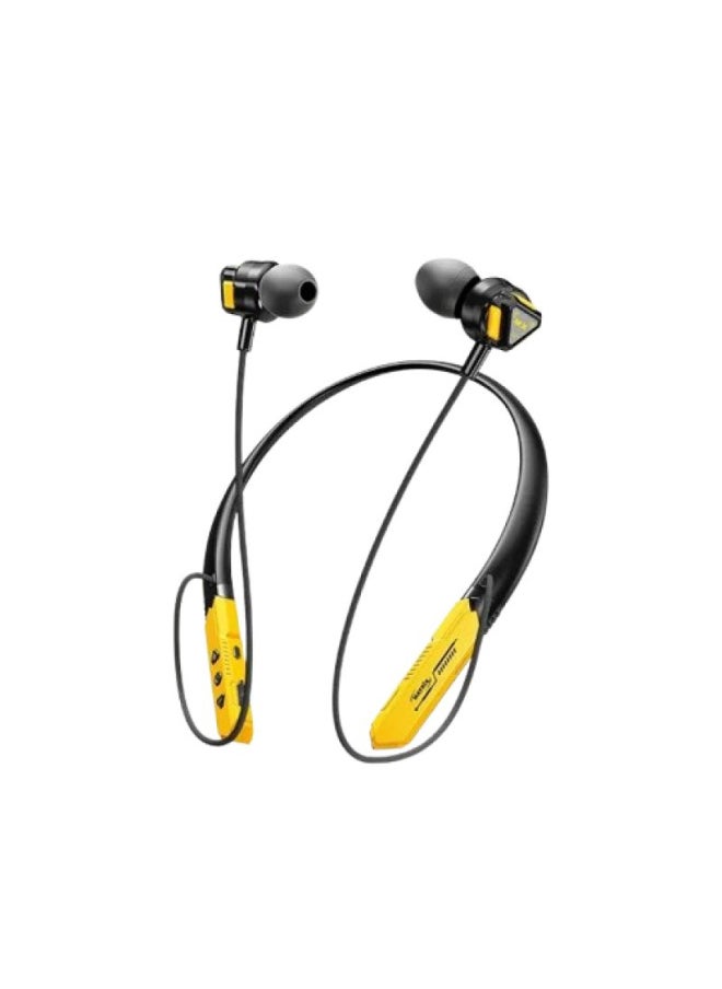 MATRIX Matrix Neckband Earphones - 250 mAh - Black and Yellow - M-99  - Image 1