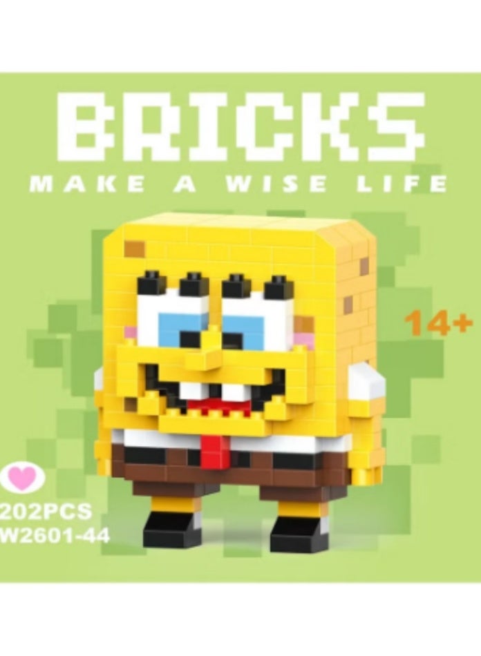Bricks Micro-particle building blocks, children's toys, puzzles, assembling cartoon series, nano blocks - Image 1