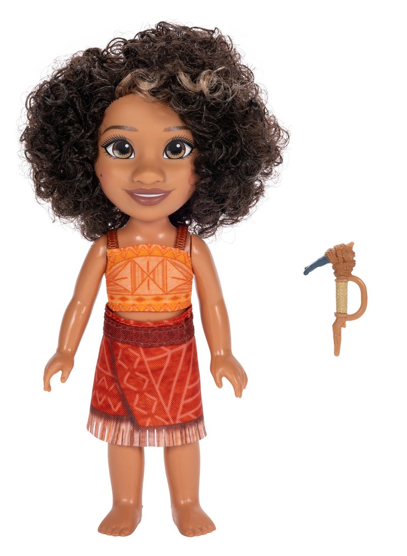 Disney دمية موانا 2 موانا ولوتو الصغيرة 6 بوصات، متنوعة 1 قطعة (قد يختلف الشخصية) | دمية أزياء | دمية قابلة للجمع | لعب تمثيلي | تنكر | هدية للأطفال - Image 2