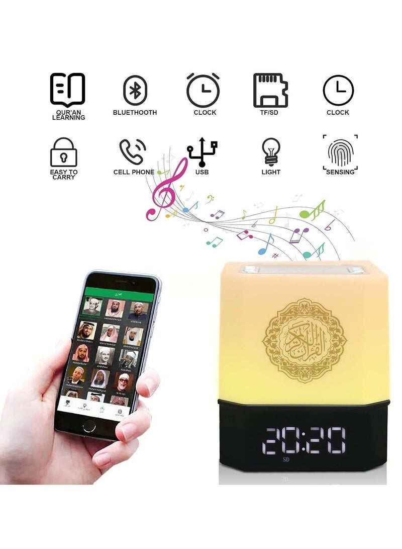 Touch Lamp Quran Speaker – Multi-Function LED Night Light with Bluetooth, Remote & APP Control for Soothing Ambiance  - Image 2