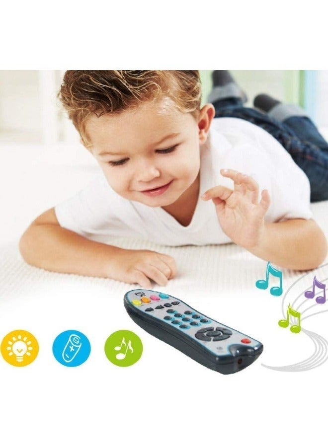 TOY GARDEN Baby TV Remote Control Learning Toy, for 18 Months+ Baby,My First Learning Toy with 3 Languages Encourage Babies and Toddlers to Learn Numbers, Educational Kids Toy(Gray Body Colored Buttons) - Image 5