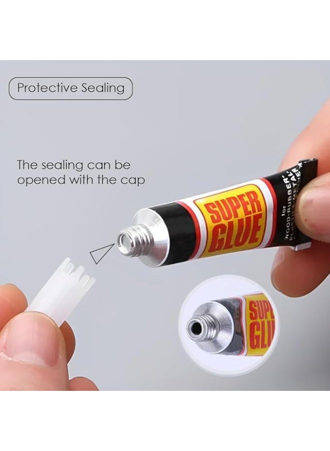 Super Glue Gel Clear Non-Drip, Fast-Drying, Instant Bond Adhesive with Precision Applicator, 3g per Tube, Instant Glue for Plastic, Metal, Ceramic, Shoe, Wood, Leather and DIY Crafts, Pack of 3 - Image 2