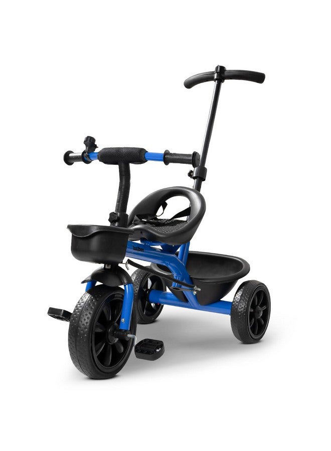 BAYBEE Baybee Baby Tricycle for Kids, Smart Plug & Play Kids Cycle with Eva Wheels, Bell, Storage Baskets & High Backrest | Kids Tricycle Trike | Baby Cycle for Kids 2 to 5 Years Boy Girl (Pro Blue)  - Image 1
