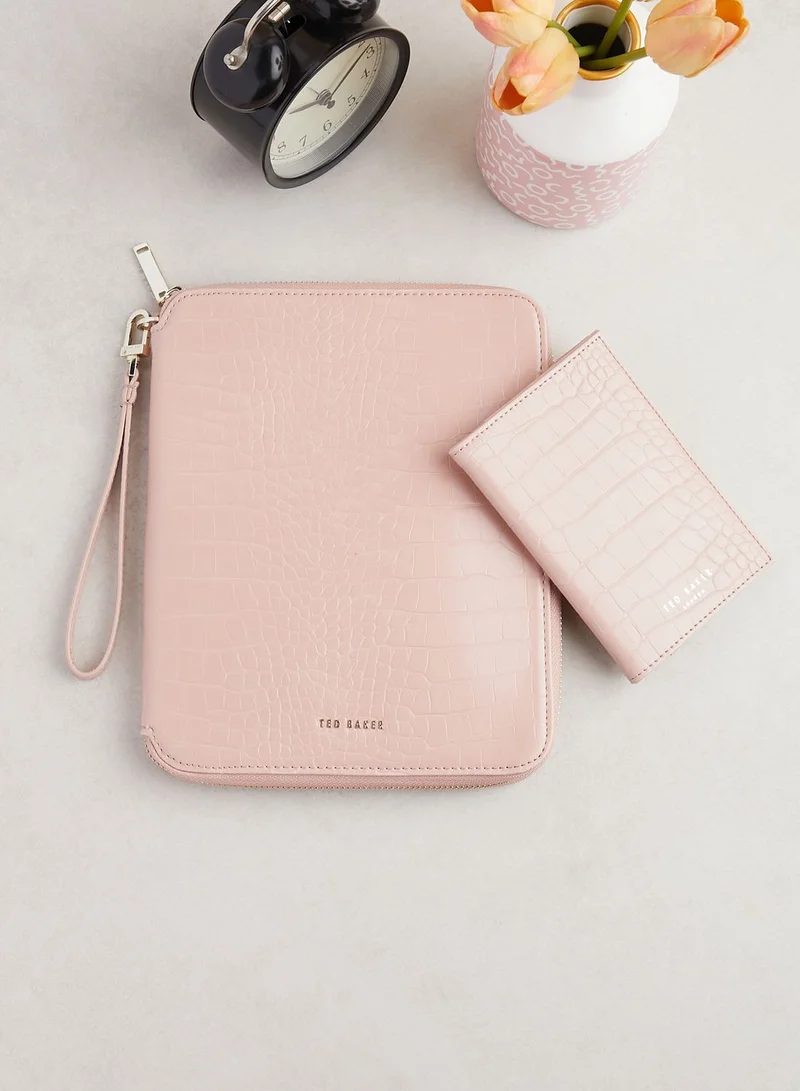 Ted Baker Meyti Imitation Croc A5 Travel Wallet