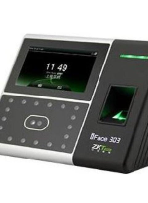 ZK IFACE 303 Face And Finger Attendance Machine 1500 Face Count And 3000 Fingerprint Count Black