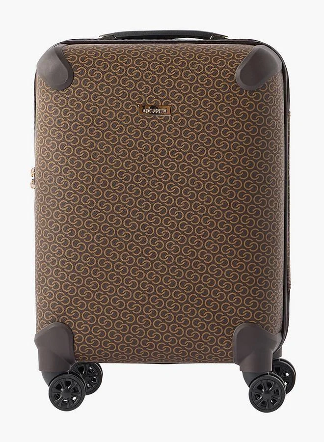 سيليست حقيبة سفر بعجلات بمقبض قابل للسحب وطبعة شعار - مقاس  بوصة