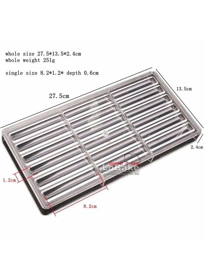 LoBake 18 cavities long sticks shape polycarbonate PC chocolate mold candy fondant ice cube mould baking moldes DIY bakeware supplies - Image 2