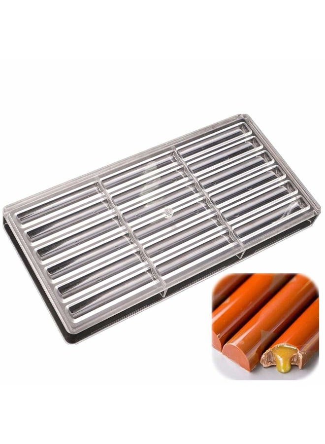 LoBake 18 cavities long sticks shape polycarbonate PC chocolate mold candy fondant ice cube mould baking moldes DIY bakeware supplies - Image 1