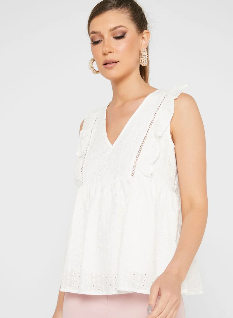 Ginger Schiffli Blouse