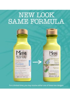 MAUI MOISTURE Maui Moisture Lightweight Curls + Flaxseed Conditioner, Conditioning, Paraben Free, Silicone Free, 13 Fl Oz  - Image 2