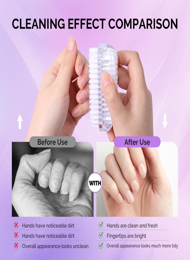 Melodysusie All in One Nail Brush Set, 3 Pack Nail Brushes for Cleaning Fingernails, Nail Dust Brush and Cleaner Scrubbing Set Manicure Pedicure Tools for Men and Women - Image 4