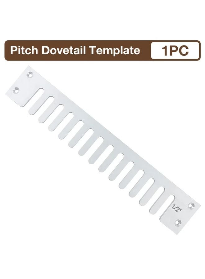 12 Inch Dovetail Template Aluminum Woodworking Jig Adjustable Slots Precision Guide - Image 1