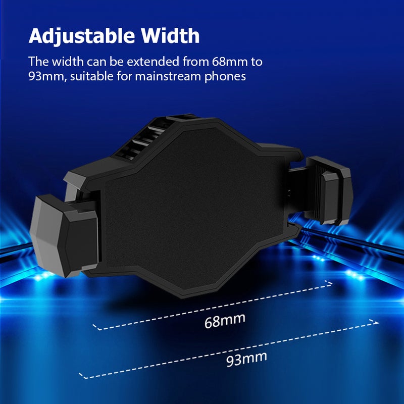 S1-3030 Semiconductor Cell Phone Cooler RGB Mobile Phone Radiator Mini Smartphone Cooling Fan Low Noise for Game Movie Live Streaming Vlog Support 68-93mm Wide Phones - Image 5