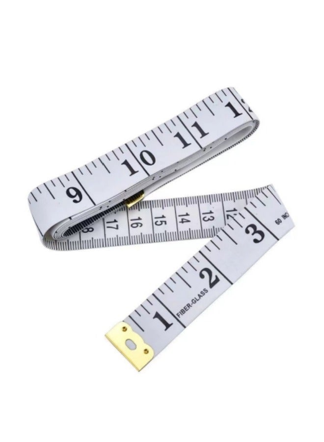 Generic Dual Scale Measuring Tailor Tape White/Black 3 Meter 