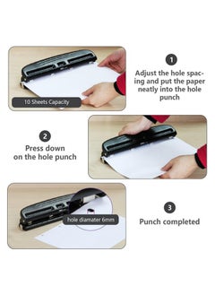 Adjustable Black 4-Hole Paper Punch Puncher For A4 Refills - 10 Sheet Capacity - 6Mm Hole Diameter - Benchmarking & Scale Design - pzsku/ZA05D429BF6A2DE4AD306Z/45/_/1734348136/cbd89a37-3ce3-43b9-a272-28e6ce0c1e96