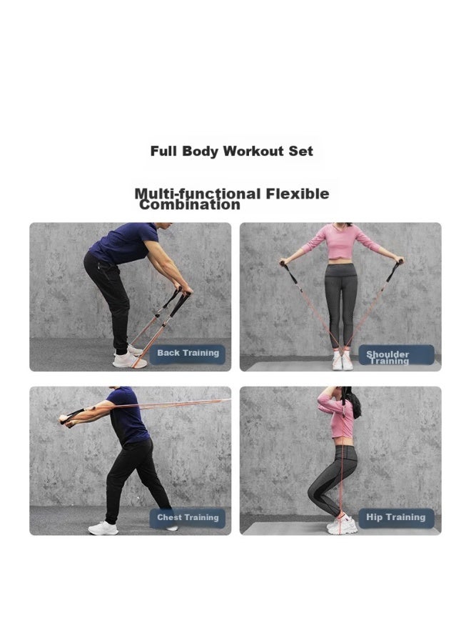 JD.com Jd Jingzao Resistance Bands, Elastic Bands, Chest Muscle Resistance Bands, Exercise Fitness Equipment, 12-piece Elastic Band Set - Image 2
