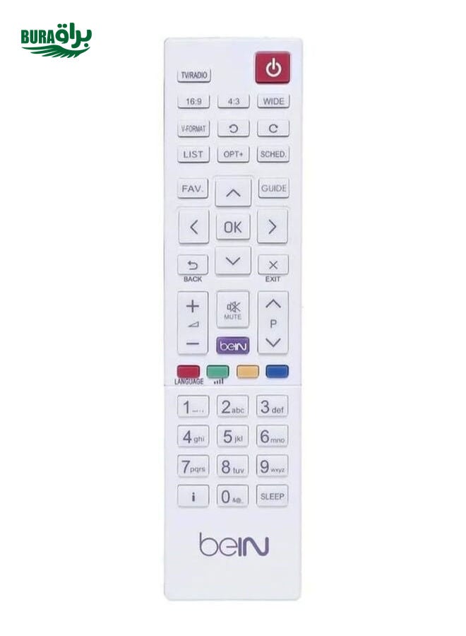 BURAQ Bein Sport Receiver Tv Remote Control White - Image 1