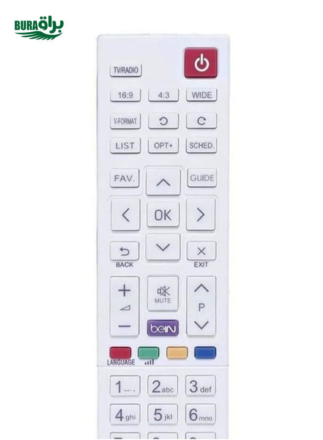BURAQ Bein Sport Receiver Tv Remote Control White - Image 2