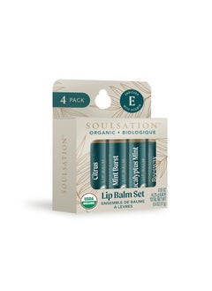 Organic Lip Balm Set 4PK