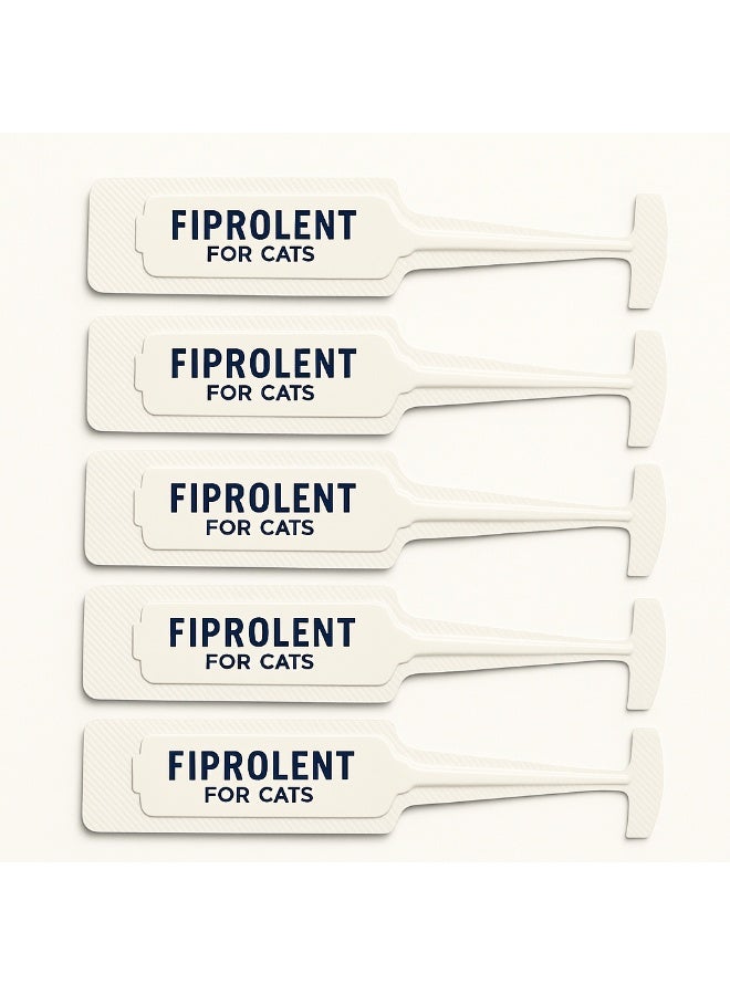 FIPROLENT Spot-On Flea & Tick Treatment for Cats - 5 Pipettes, Fast-Acting, Long-Lasting Protection, Kills Fleas, Ticks & Lice, Vet-Recommended, Easy Topical Solution (5 droppers) - Image 3
