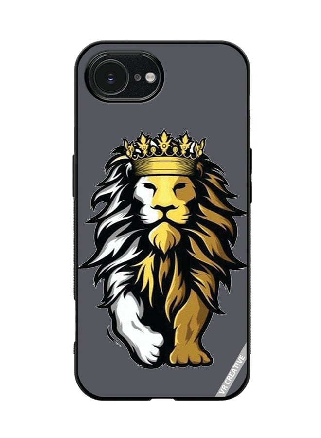 Protective Case Cover For Apple iPhone 16e Lion Design Multicolour