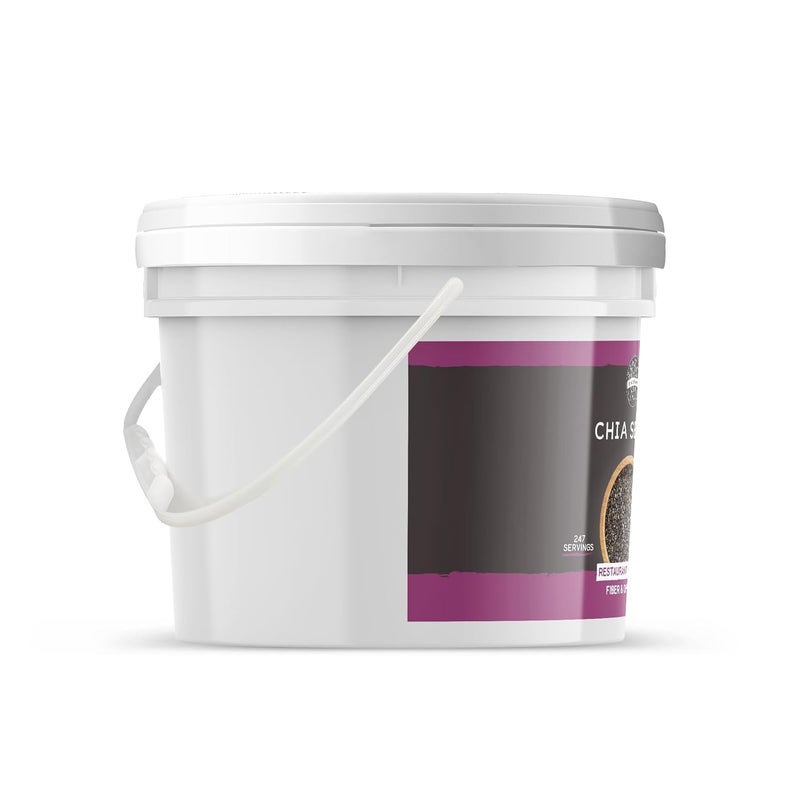 BIRCH & MEADOW 1 Gallon of Raw Chia Seeds, Nutty Flavor, Smoothies & Baked Goods - Image 2