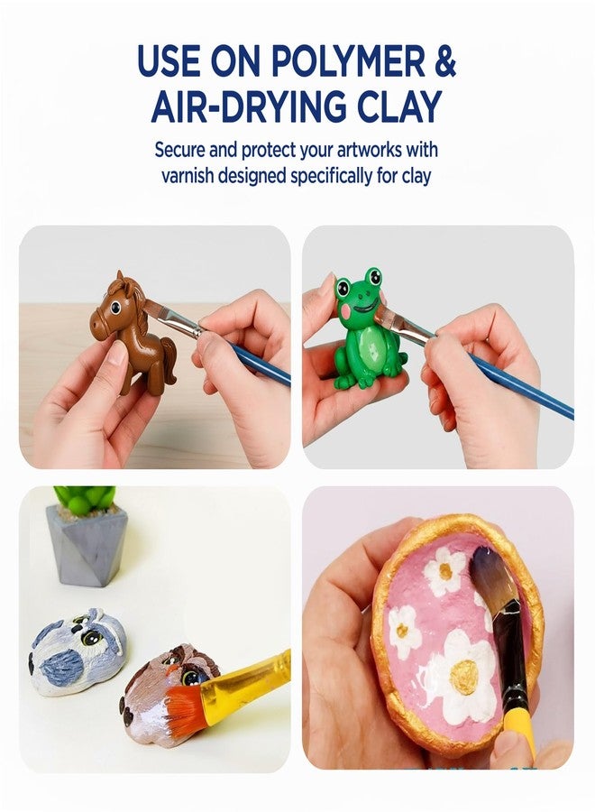 بلوبيرد طلاء الطين اللامع Bluebird Signature - 100 مل / 3.4 أونصة سائلة - يجف في الهواء ومصقول بطين البوليمر، يمنع التشقق والخدوش - Image 3