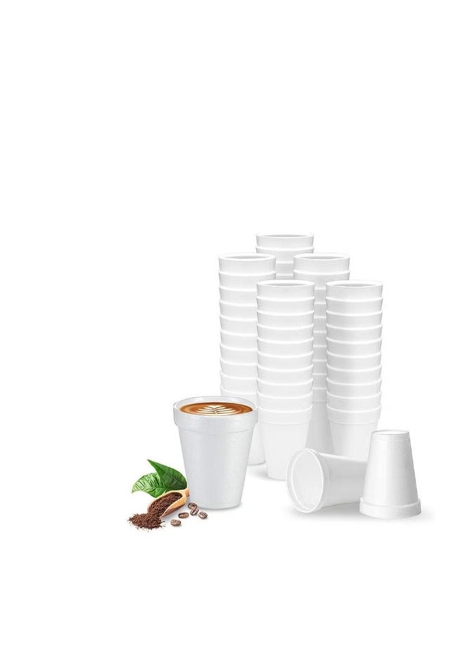 Foam Cups 6 Oz Disposable Insulated Hot and Cold Beverage Cups Pack of 1000 White - Image 3