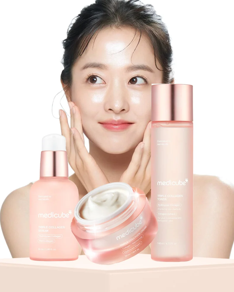 Medicube Medicube TRPL Collagen Power Set – Toner, Serum & Cream – Complete Anti-Aging Collagen Kit
