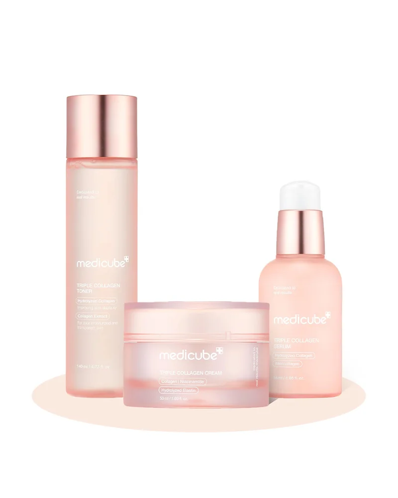 Medicube Medicube TRPL Collagen Power Set – Toner, Serum & Cream – Complete Anti-Aging Collagen Kit