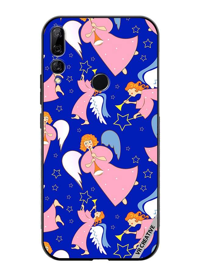 VR CREATIVE Protective Case Cover For Huawei Y9 Prime 2019 Christmas Angels With Flutes Design Multicolour - Image 1