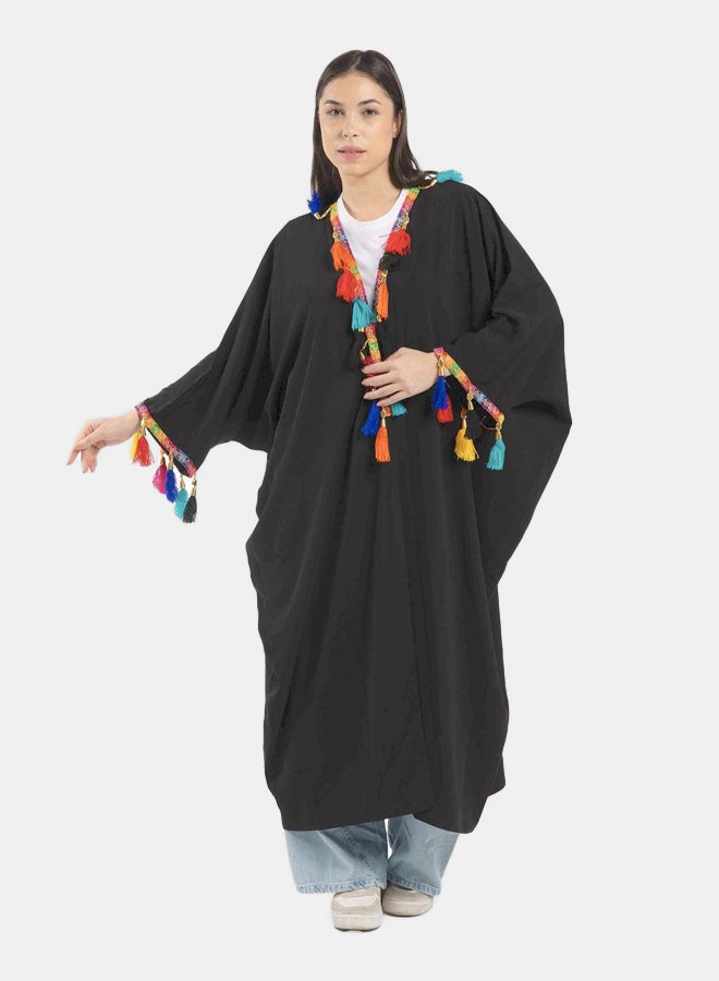 Clue Kimono with Colorful Tassels - Image 1