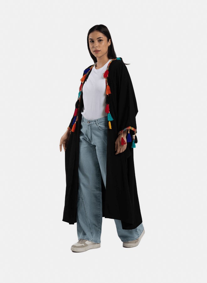 Clue Kimono with Colorful Tassels - Image 2