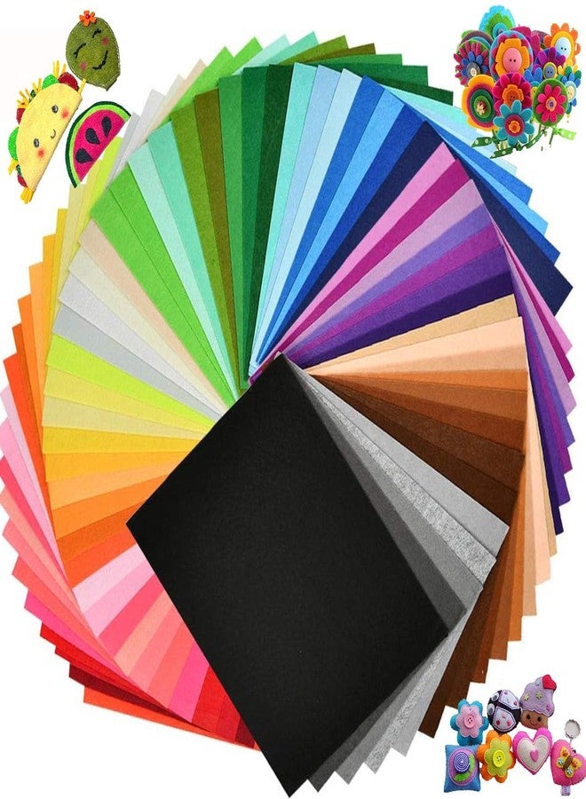 CANVASS® Non Woven Felt Fabric 1mm Thickness Polyester Cloth Felts School DIY Bundle for Sewing Dolls Crafts29.7cm X 21cm cm A4 (40) - Image 1
