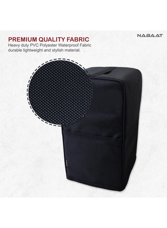 NABAAT Waterproof Cold Press Juicer/Slow Juicer Dust Cover for all types of Juicer like Agaro/Kuving/Hestia, Kitchen Standard Size, Black (8”X 10”X 19”) - Image 3