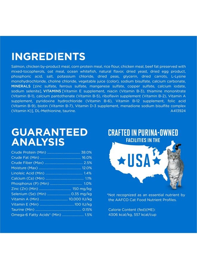 Purina ONE Purina ONE Plus High Protein Cat Food Dry Salmon and Ocean Whitefish Cat Skin and Coat Health Formula - 3.5 lb. Bag - Image 5