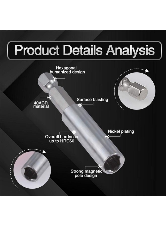 33Pcs Tamper Proof Security Screw Hex Bit Head Set, Security Bit Set with Magnetic Extension Bit Holder in a Case  - Image 4