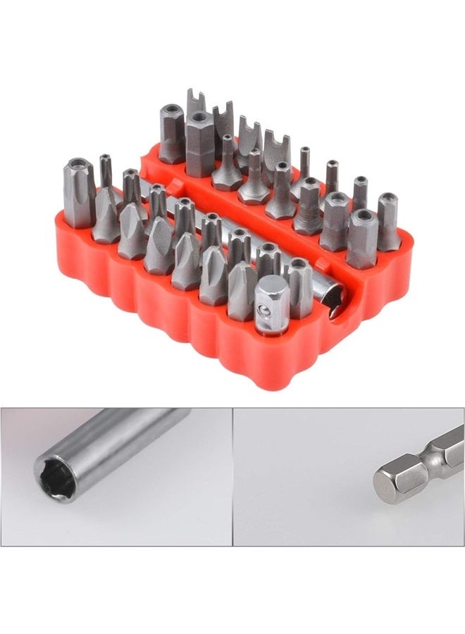 33Pcs Tamper Proof Security Screw Hex Bit Head Set, Security Bit Set with Magnetic Extension Bit Holder in a Case  - Image 5