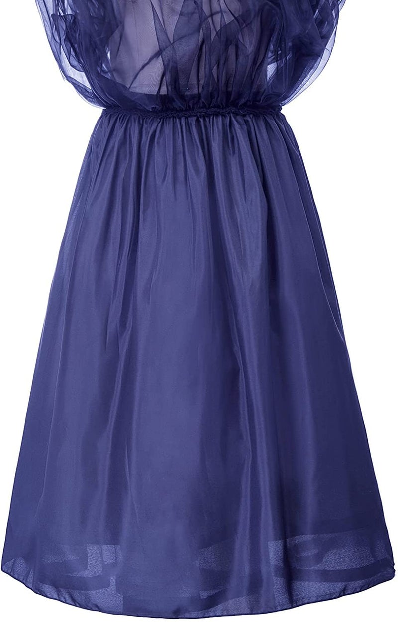 PINK WINGS Women's Ankle Length Cancan Underskirt Petticoats Hardnet (XXL, Blue) - Image 2