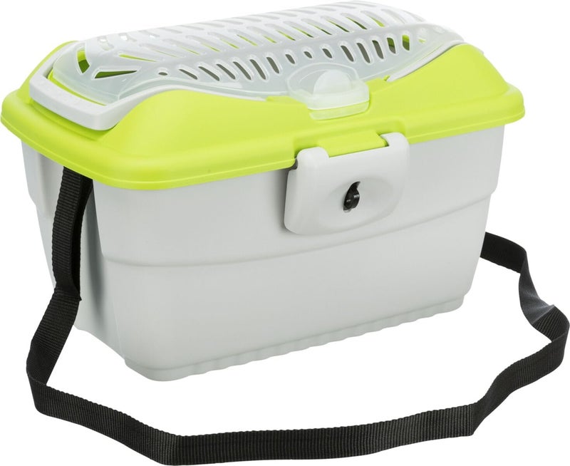 Trixie Mini Capri Transport Box, 40 x 22 x 30 cm, Light Grey/Blue - Image 2
