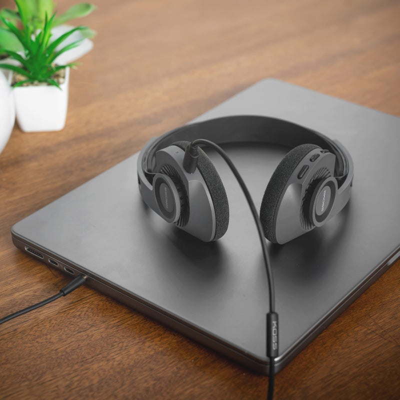 Koss KUSB-50 Analog Audio Pass Through Cord for KPH30 Wireless and Porta Pro Wireless, in-Line Microphone and Audio Remote, USB-C to 3.5mm, Black - Image 3