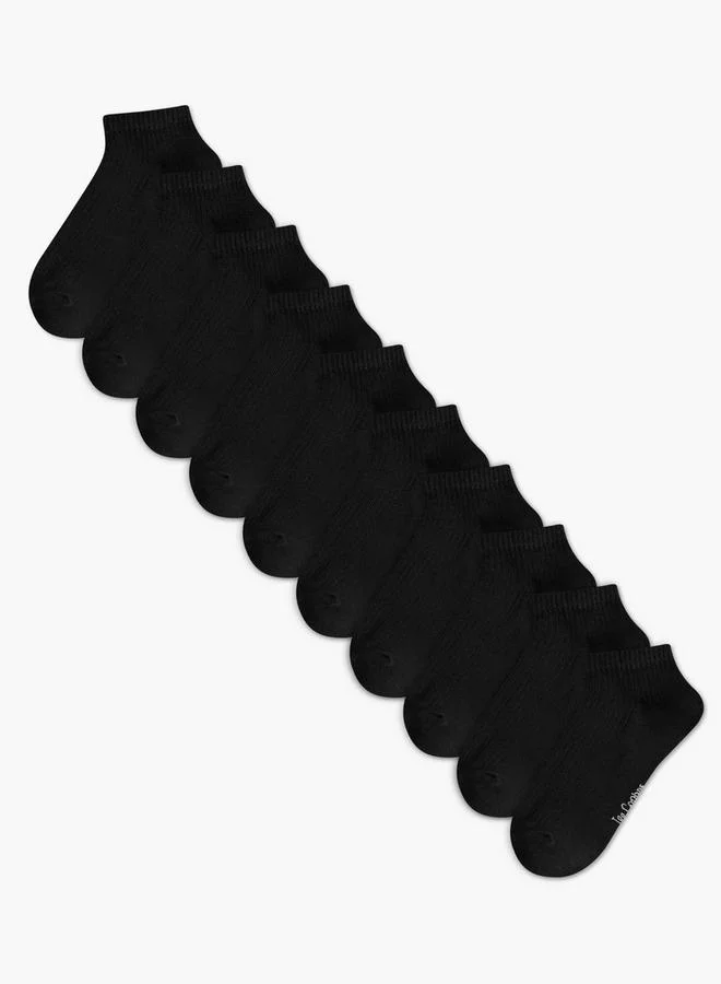 Lee Cooper Pack Of 10 Ankle Length Cotton Socks