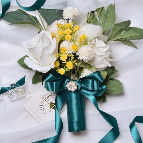 YAMA Double Face Satin Ribbon - 5/8" 25 Yards for Gift Package Wrapping,Floral Design,Hair Bow Clip Making,Crafting,Sewing,Wedding Decor, Teal - Image 5