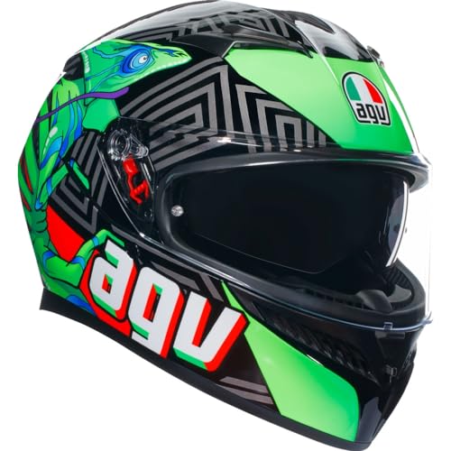 AGV K3 Kamaleon Motorcycle Helmet Black/Red XXL - Image 4