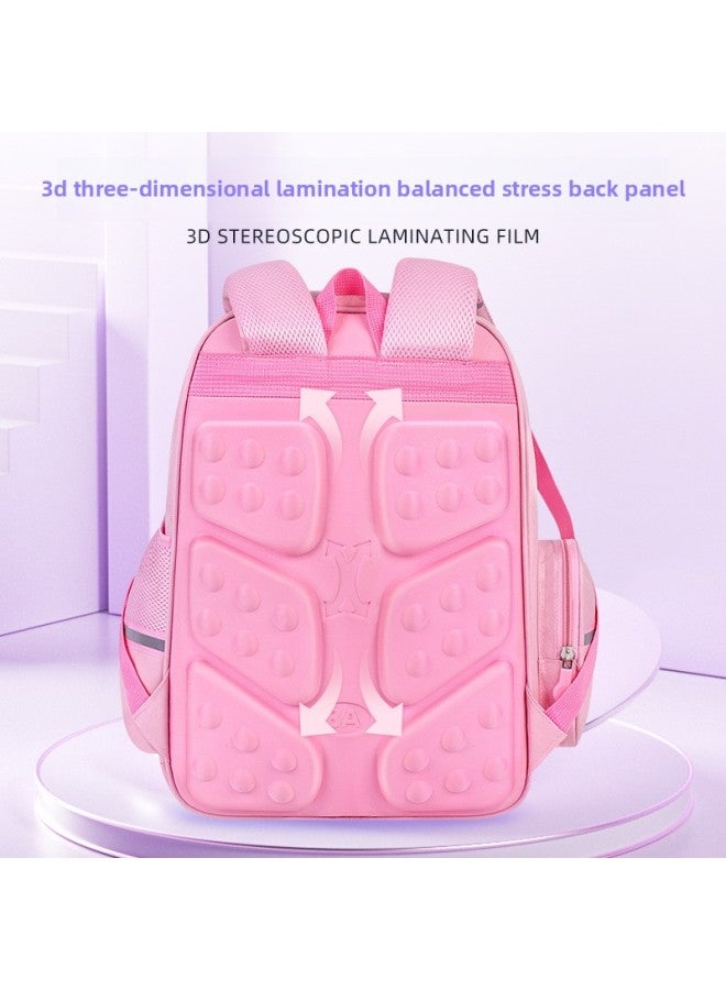 Kulomi Male And Female Primary School Schoolbag One, Two, Three To Six Grades Children's Ridge Protection Backpack Wholesale-Color:Pink-Size:Small Size 3 Cards + Doll (doll) + Pencil Case + Handbag  - Image 5