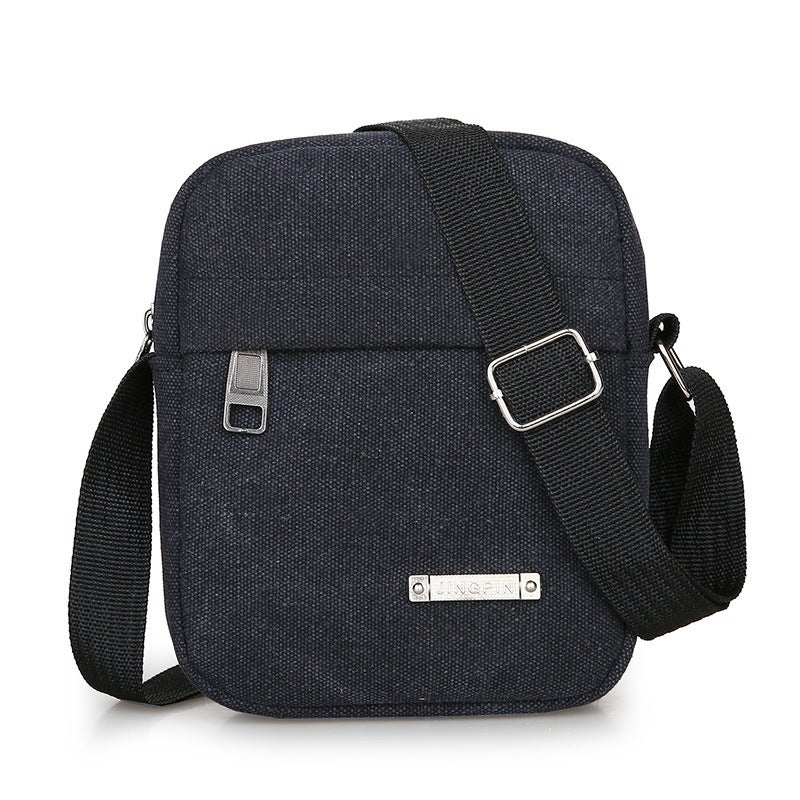 Vintage Men'S Backpack 2021 New Canvas Shoulder Crossbody Bag Simple Trendy Men'S Canvas Bag - Image 5